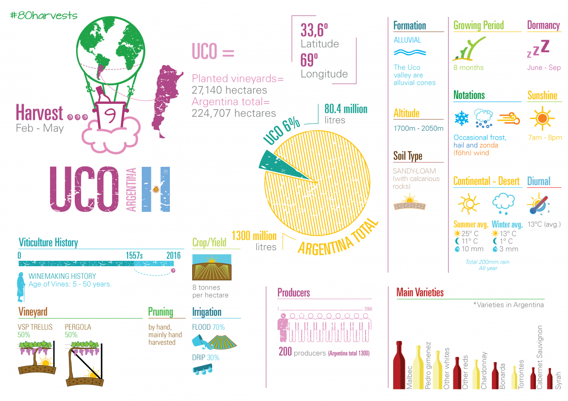 Uco Valley in an infographic