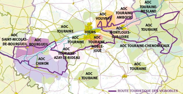 Map of Touraine