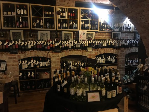 Wine bar in Zagreb, wine store