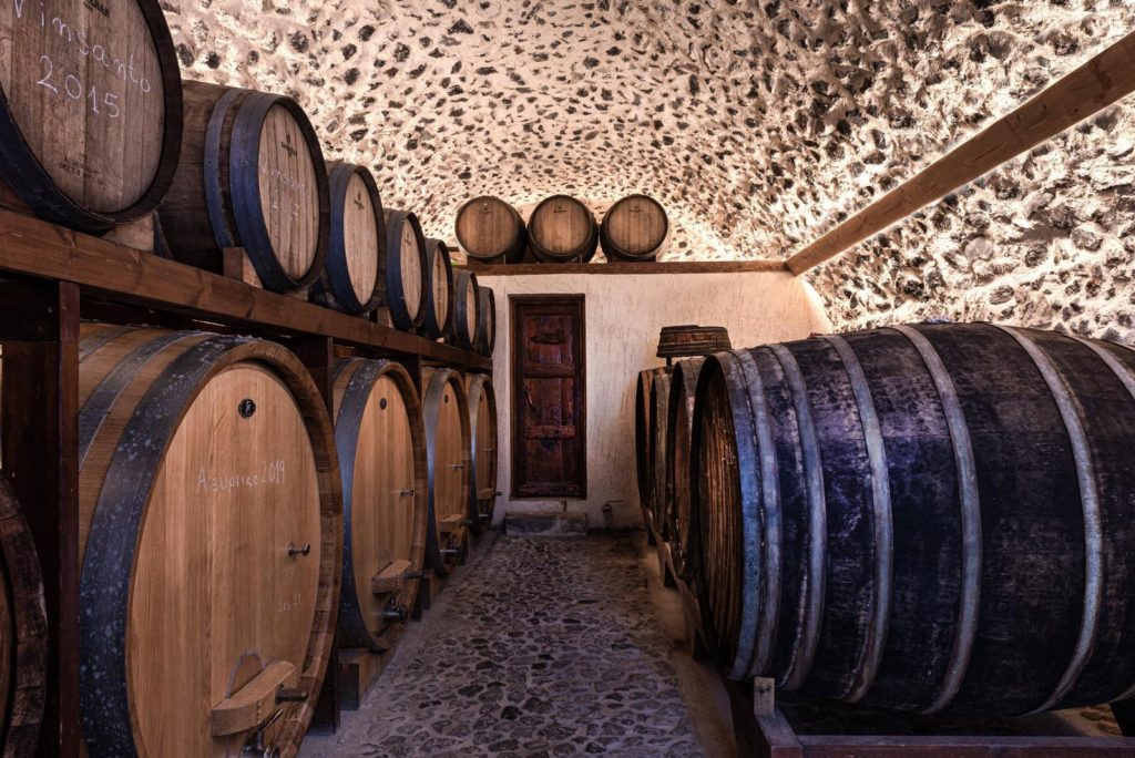Gavalas winery in Santorini, wines of Santorini